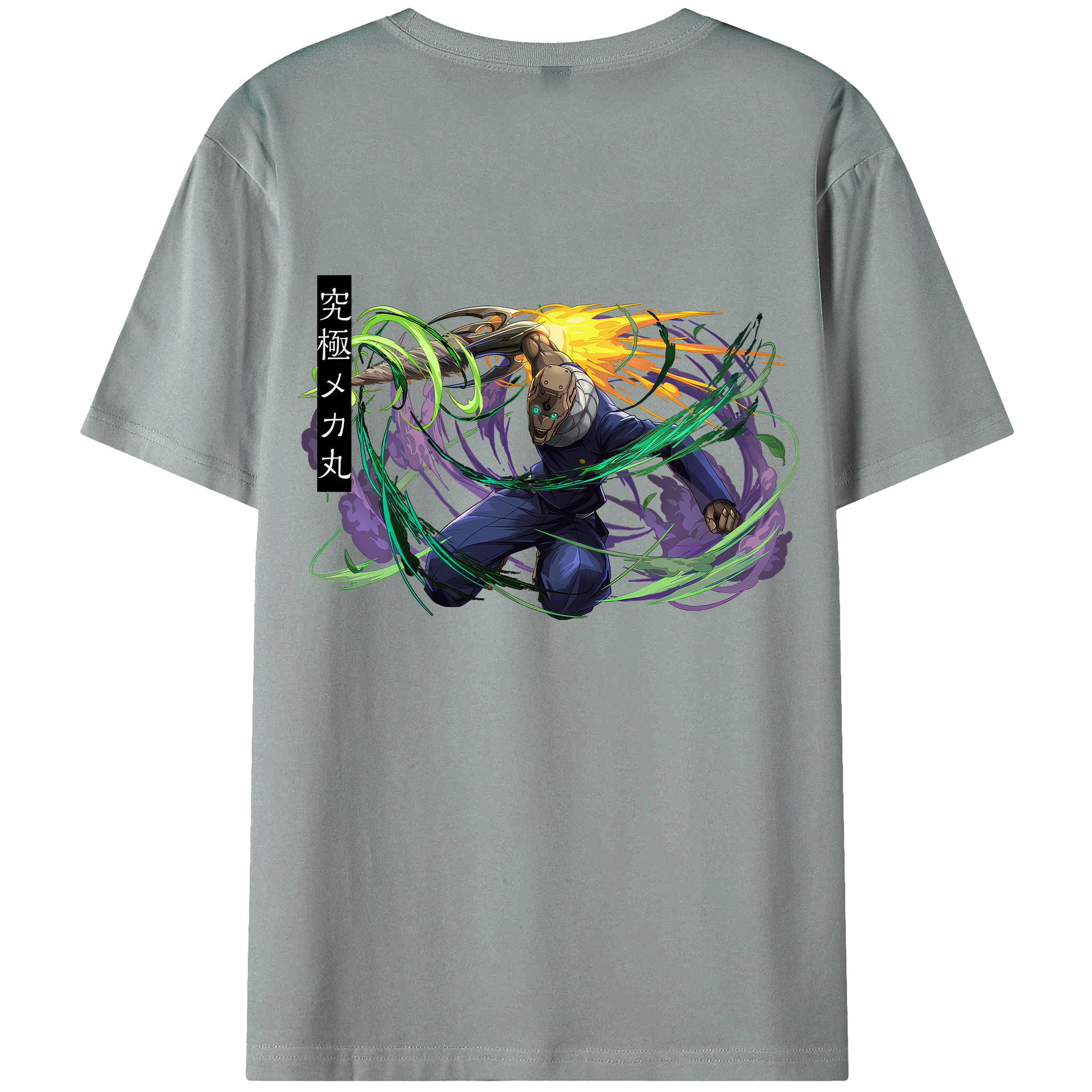 （画像用） 呪術廻戦 Jujutsu Kaisen 綿100％ メンズ半袖Tシャツ（バックプリント） 通気性